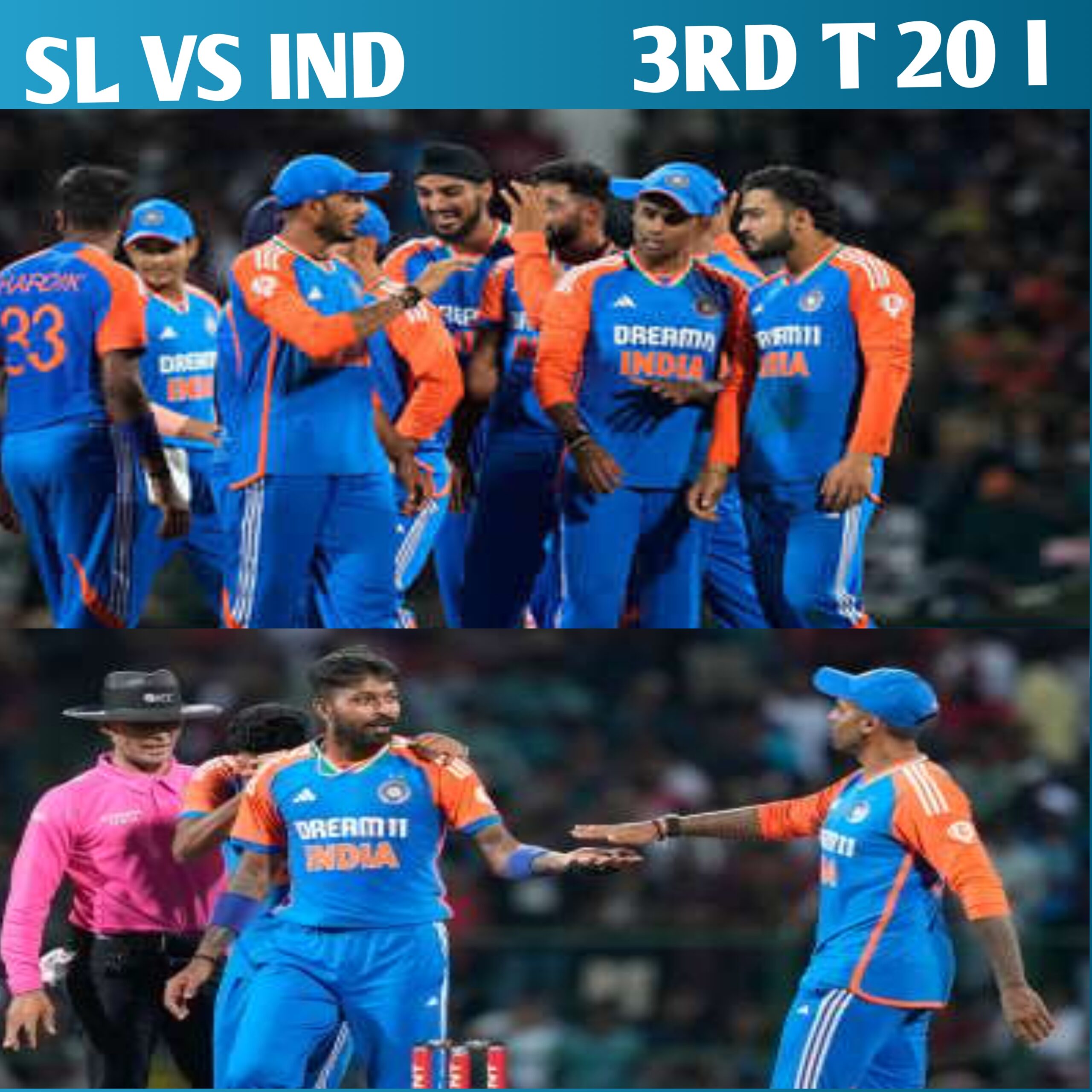 SL vs IND 3rd T20I