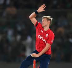 Reece Topley of England